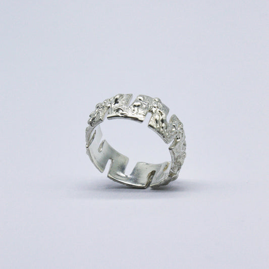 Žiedas "Silver Stonehenge"