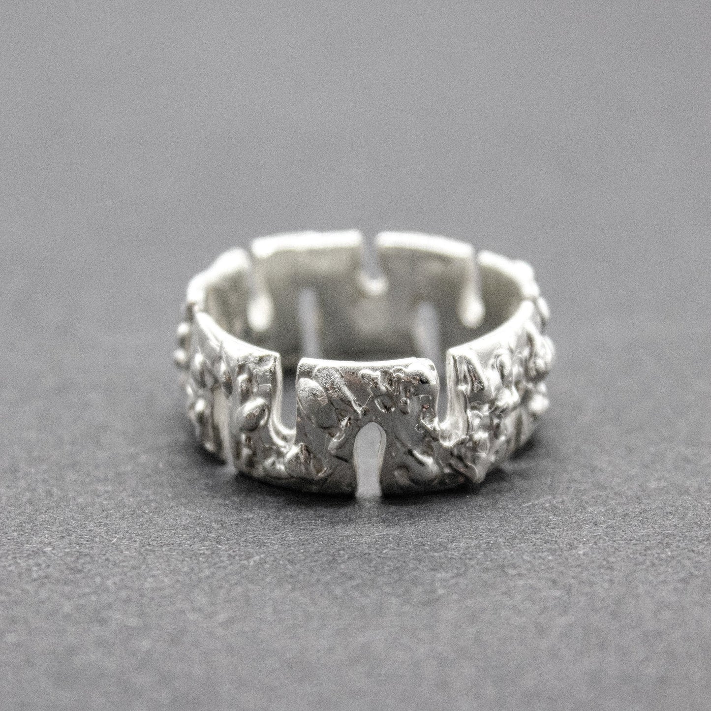 Žiedas "Silver Stonehenge"